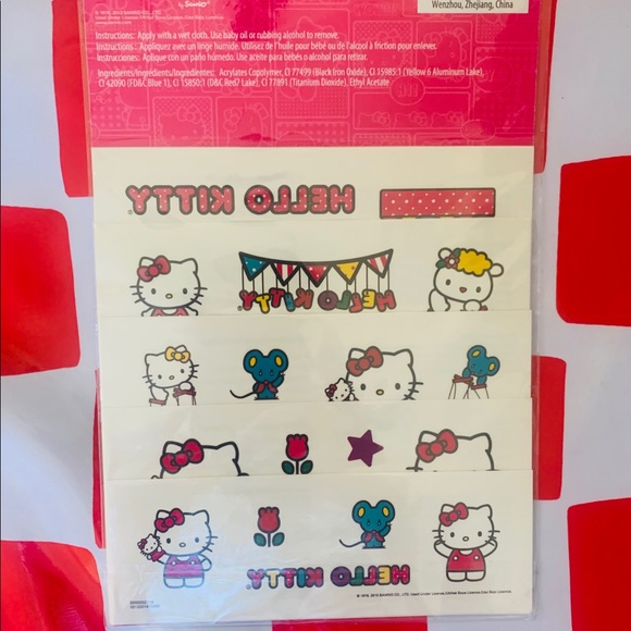 Hello Kitty Temporary Tattoos - Picture 2 of 2